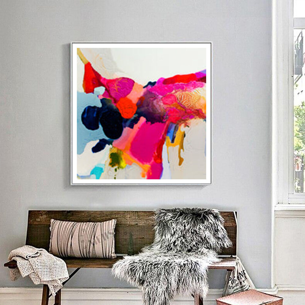 40cmx40cm Reach In White Frame Canvas Wall Art Price
