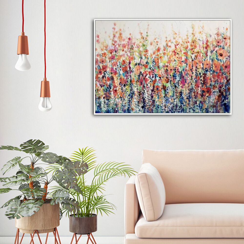 100cmx150cm Flourish Of Spring White Frame Canvas Wall Art Price