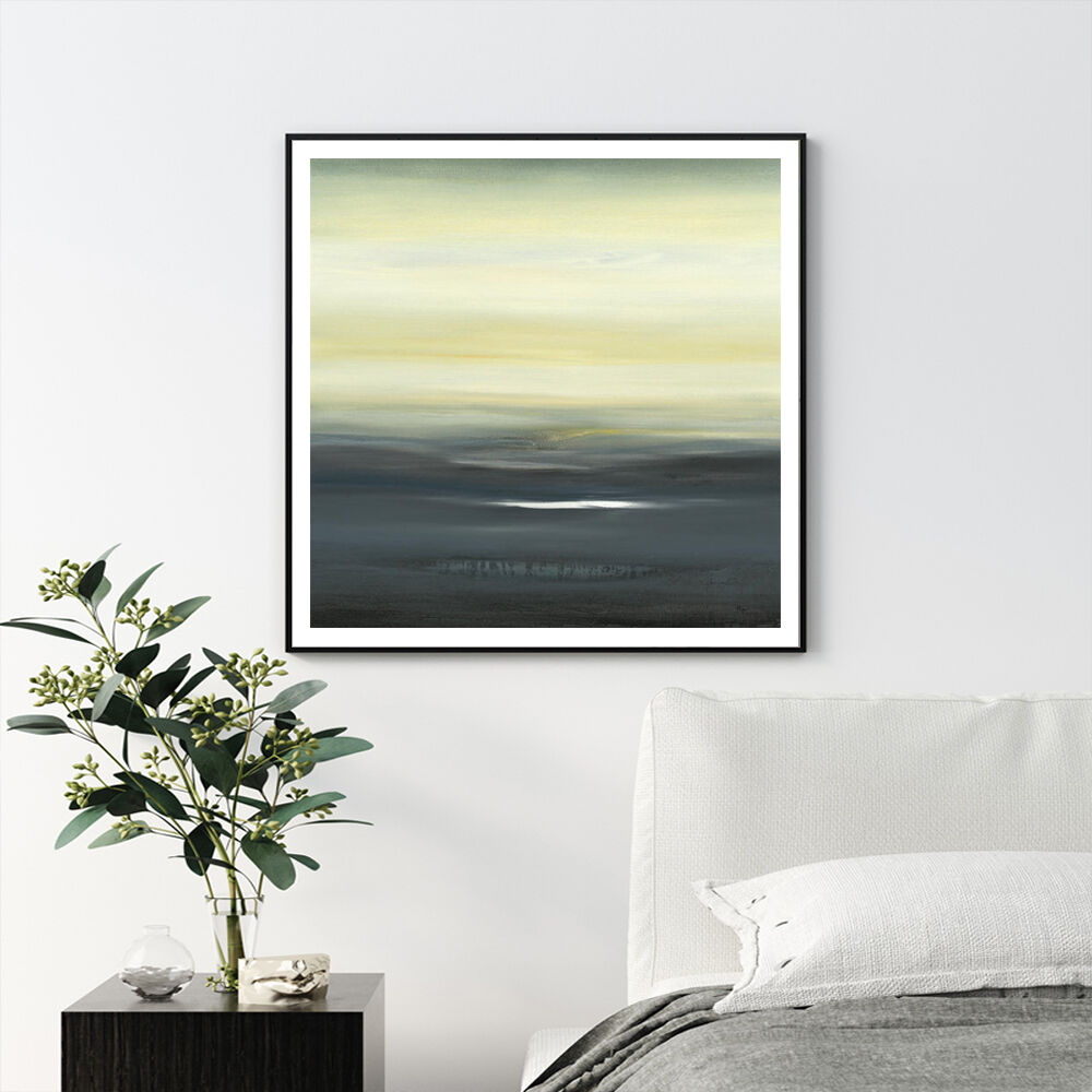 40cmx40cm Land of Serenity Black Frame Canvas Wall Art Price