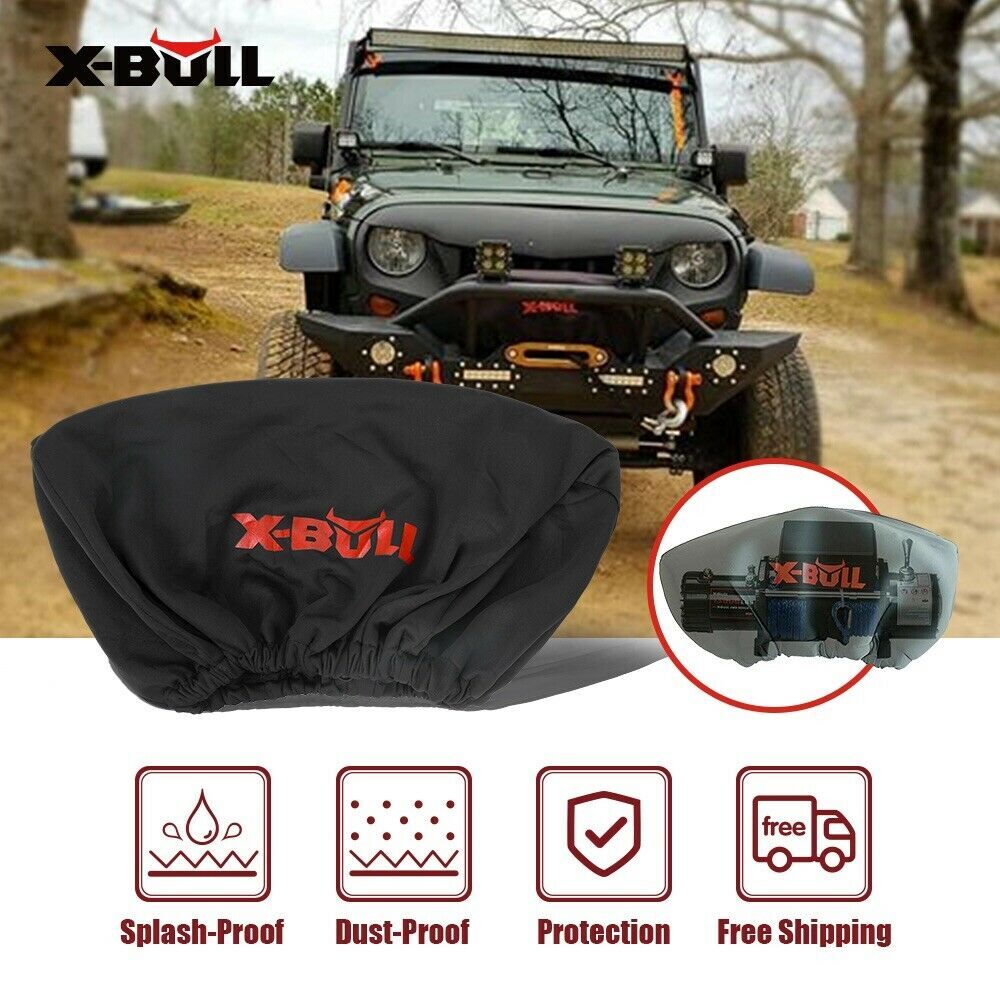 X-BULL Winch Cover Waterproof fits 8000-17000LBS Winch Dust Cover Soft 4X4 Price