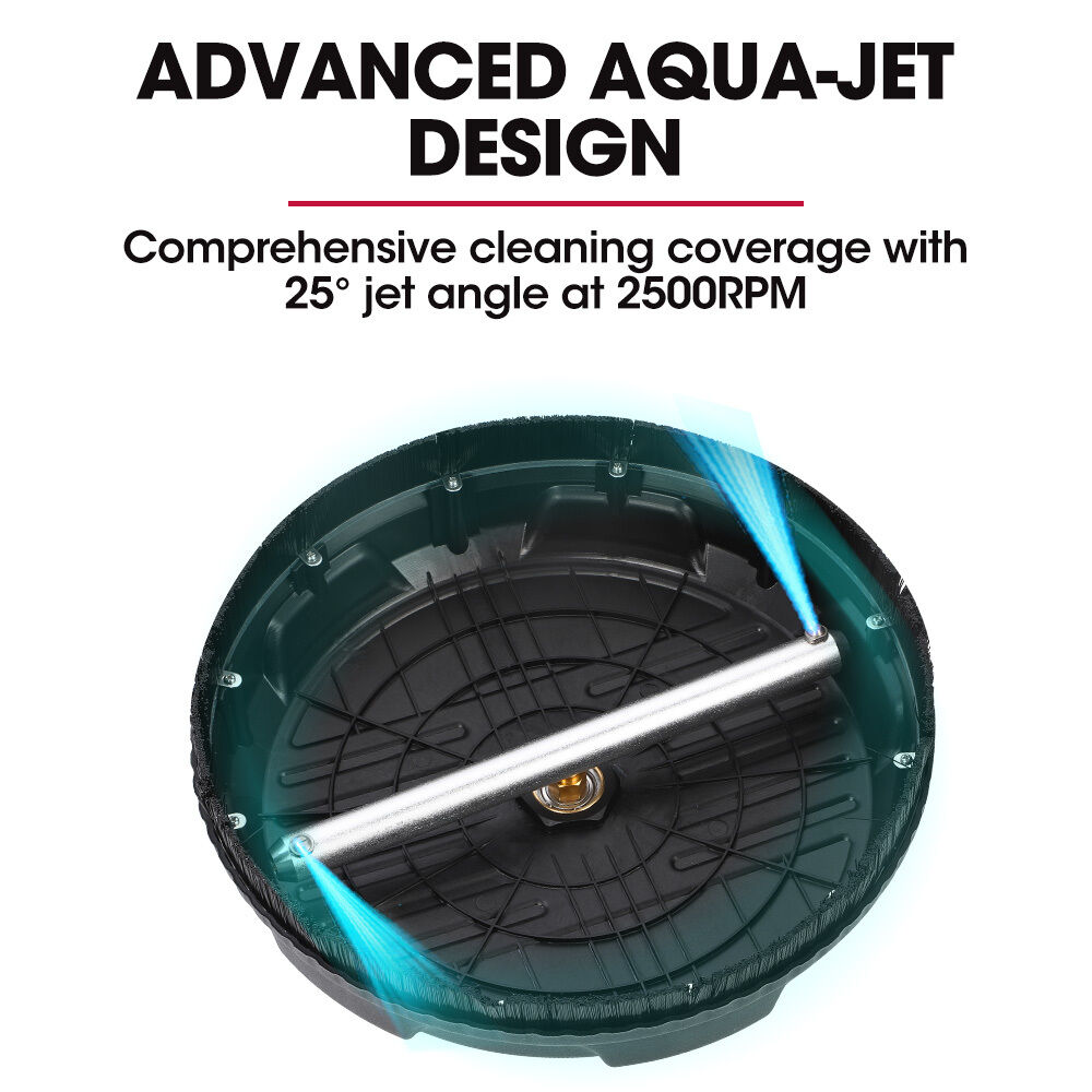 Jet-USA 15" Nylon Pressure Washer Surface Cleaner, 1/4" Fitting, For Concrete Driveway Patio Floor Price