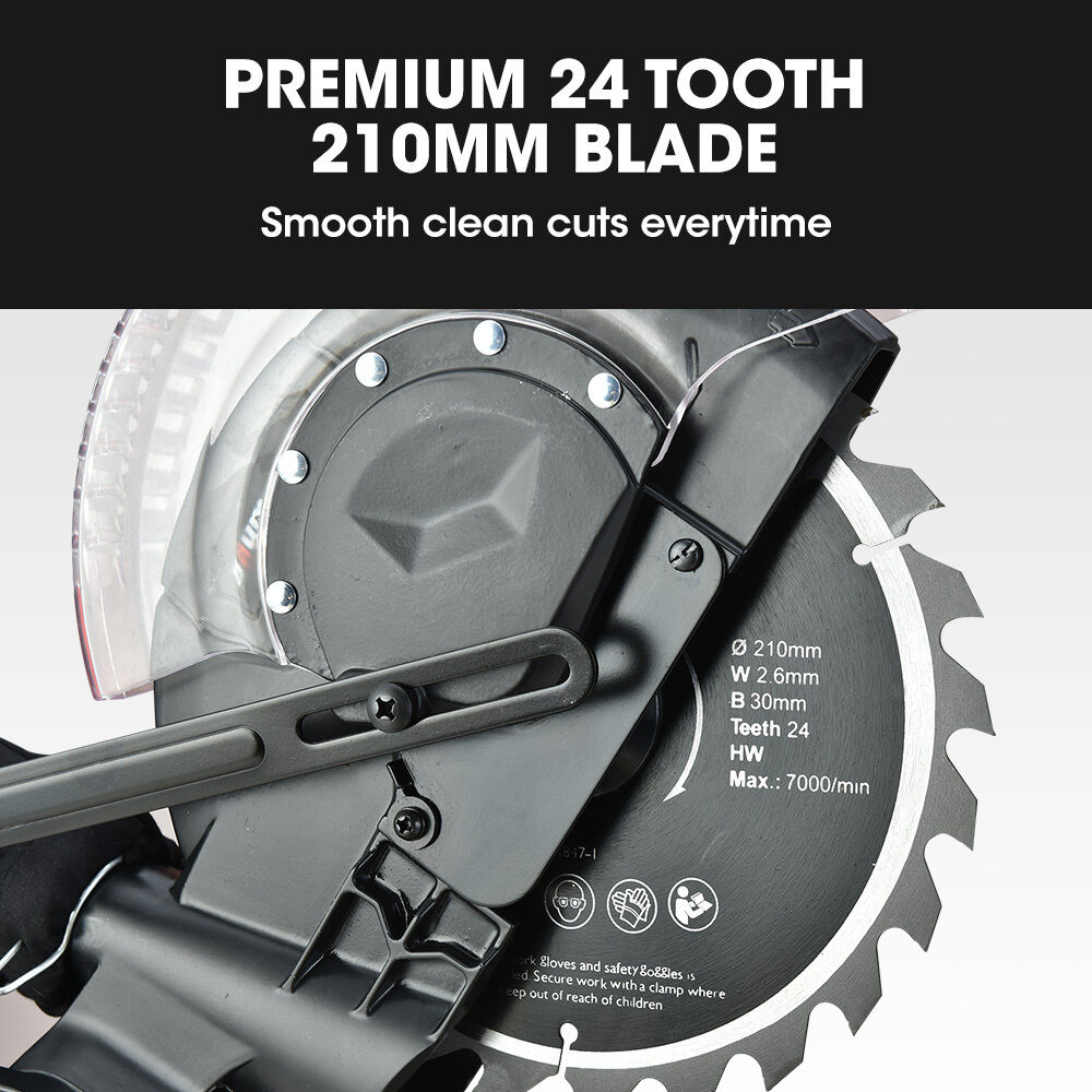 BAUMR-AG 210mm Compound Mitre Saw Dual Bevel Sliding Drop Saws 1500W Price