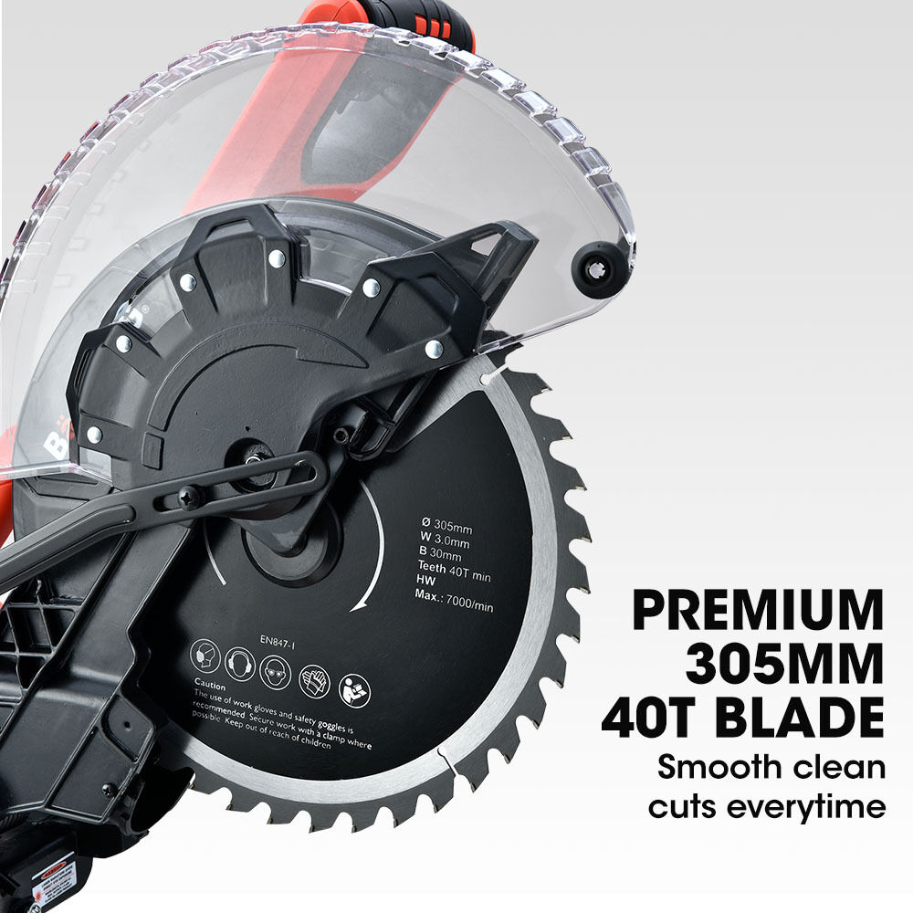 BAUMR-AG 305mm Compound Mitre Saw Dual Bevel Sliding Drop Saws 2200W Price