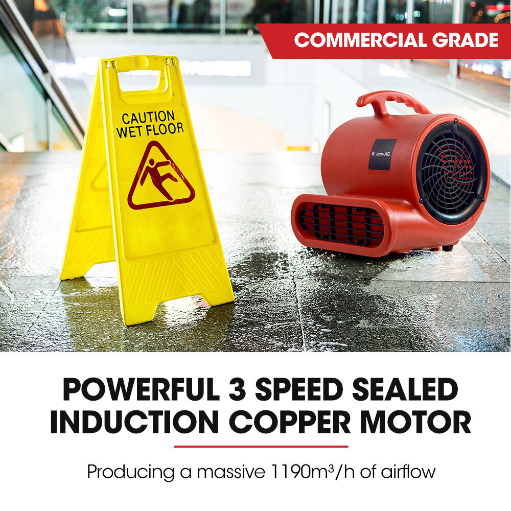 Baumr-AG 3-Speed Carpet Dryer Air Mover Blower Fan, 700CFM, Sealed Copper Motor, Poly Housing Price