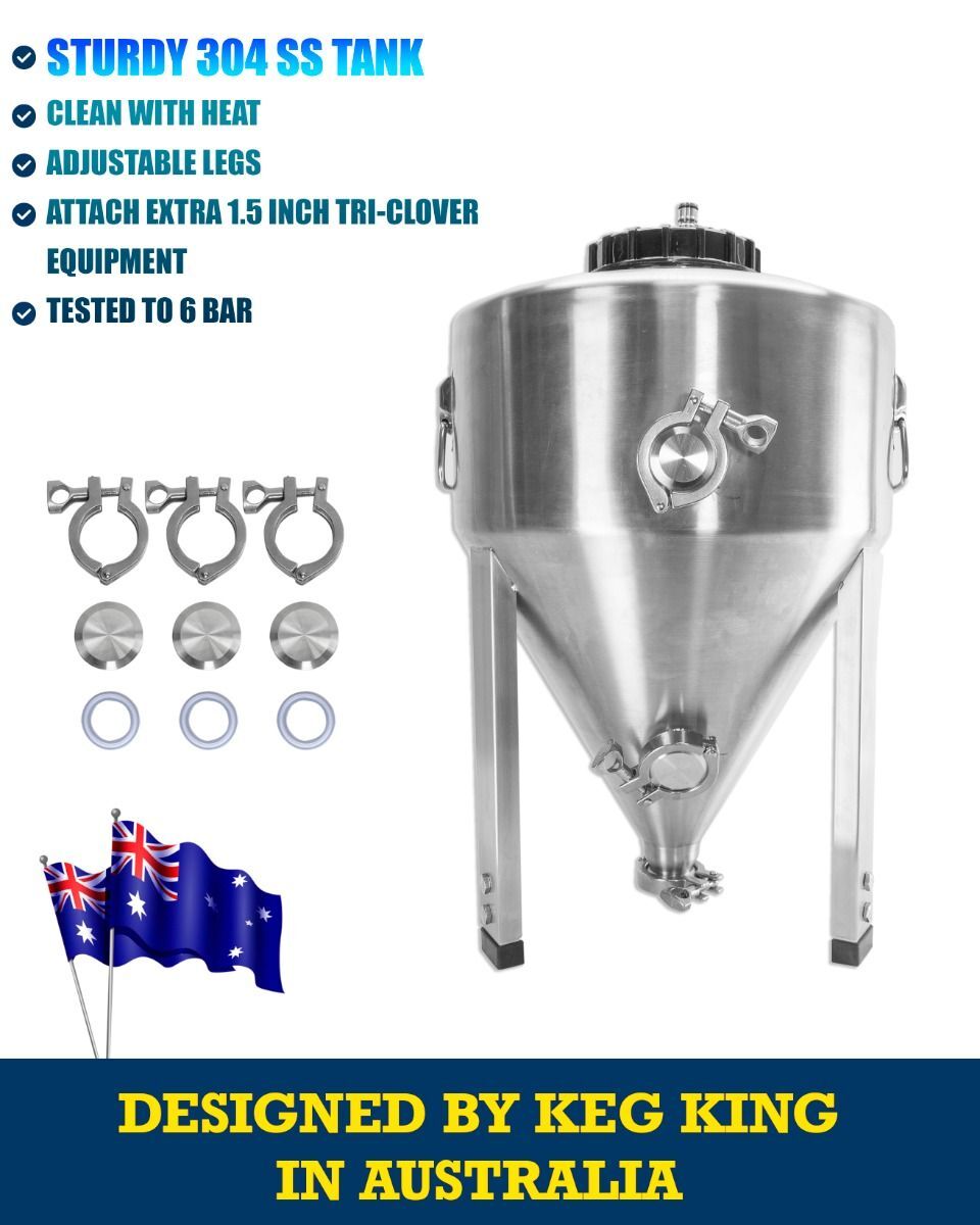 Apollo Titan 30L Stainless Steel Pressure Rated Fermenter Price