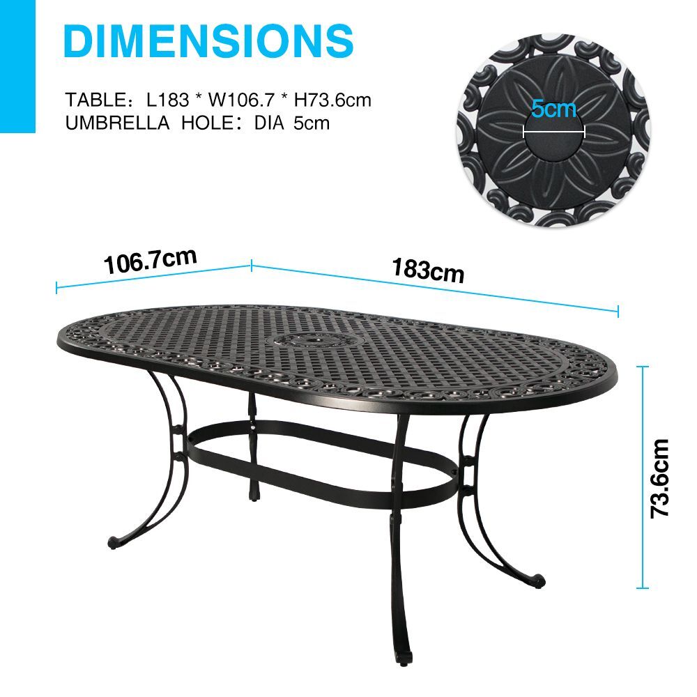 Fiji oval dining table Price