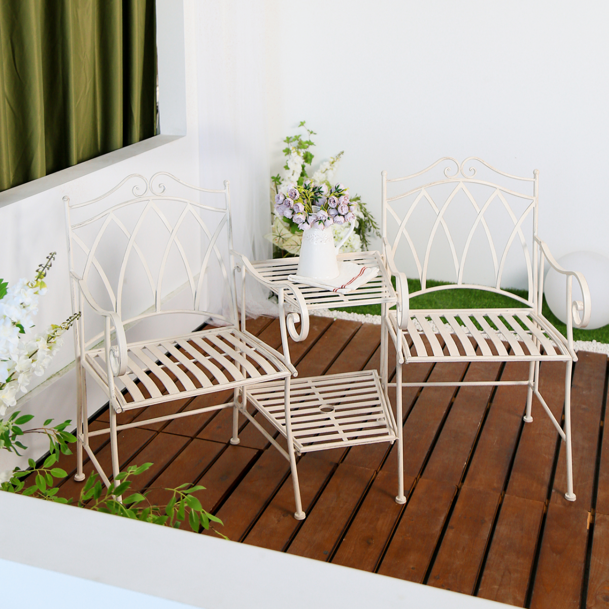 Alberche Outdoor 2 Person Lounge Set Price
