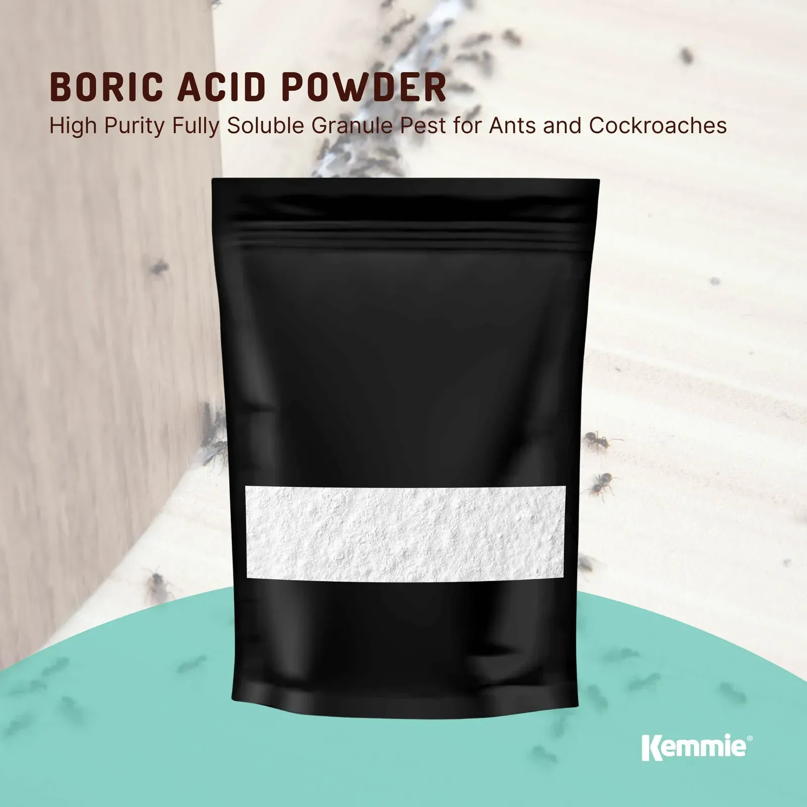 100g Boric Acid Powder High Purity Fully Soluble Granule Pest Ant Cockroaches Price