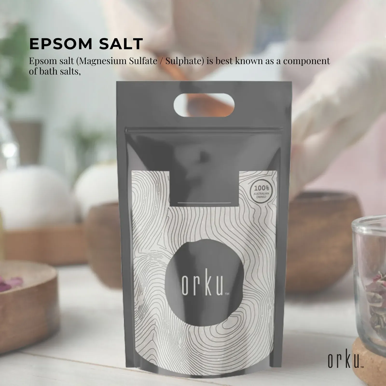 5Kg Epsom Salt - Magnesium Sulphate Bath Salts For Skin Body Baths Sulfate Price