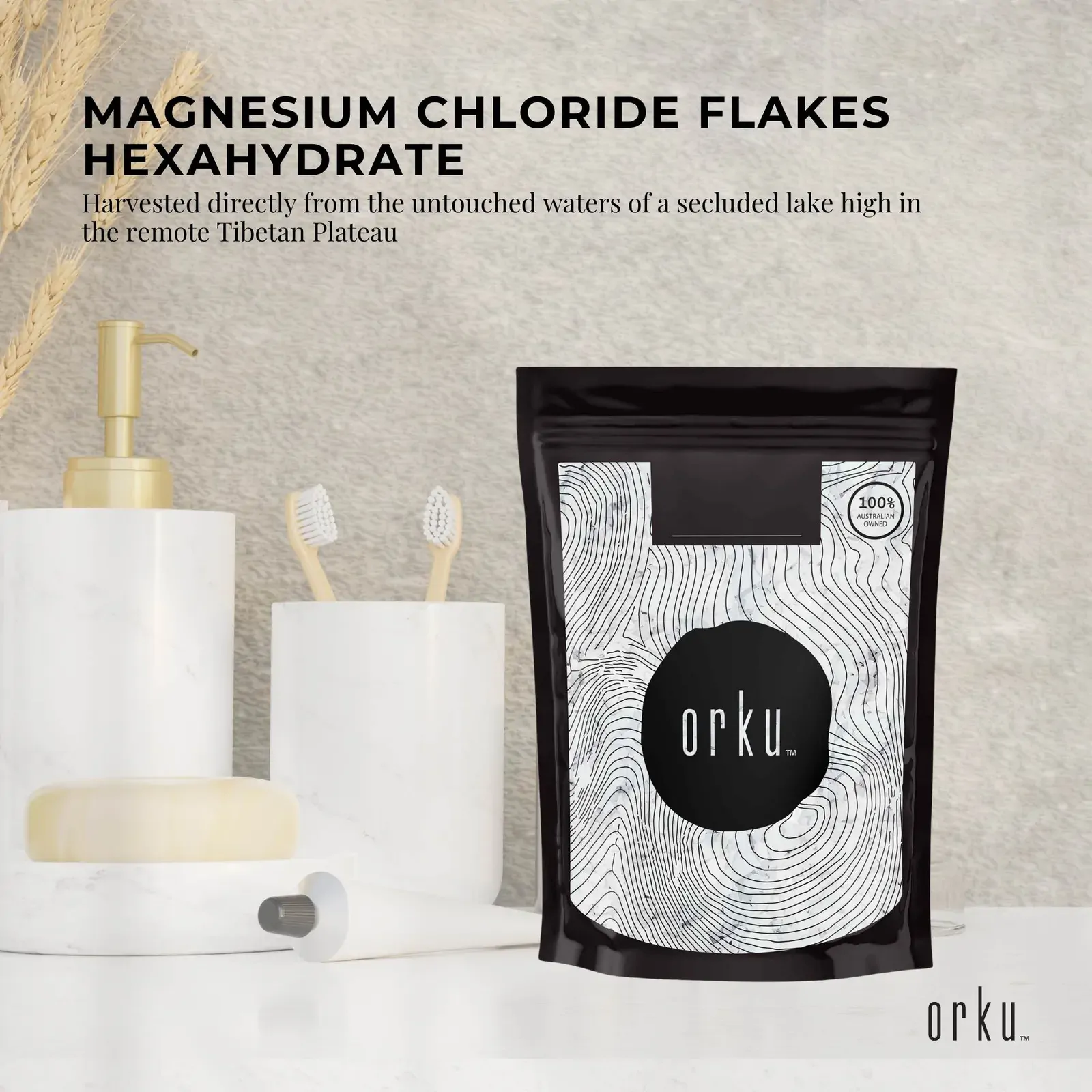 100g Magnesium Chloride Flakes Hexahydrate - Organic USP Food Grade Bath Salt Price