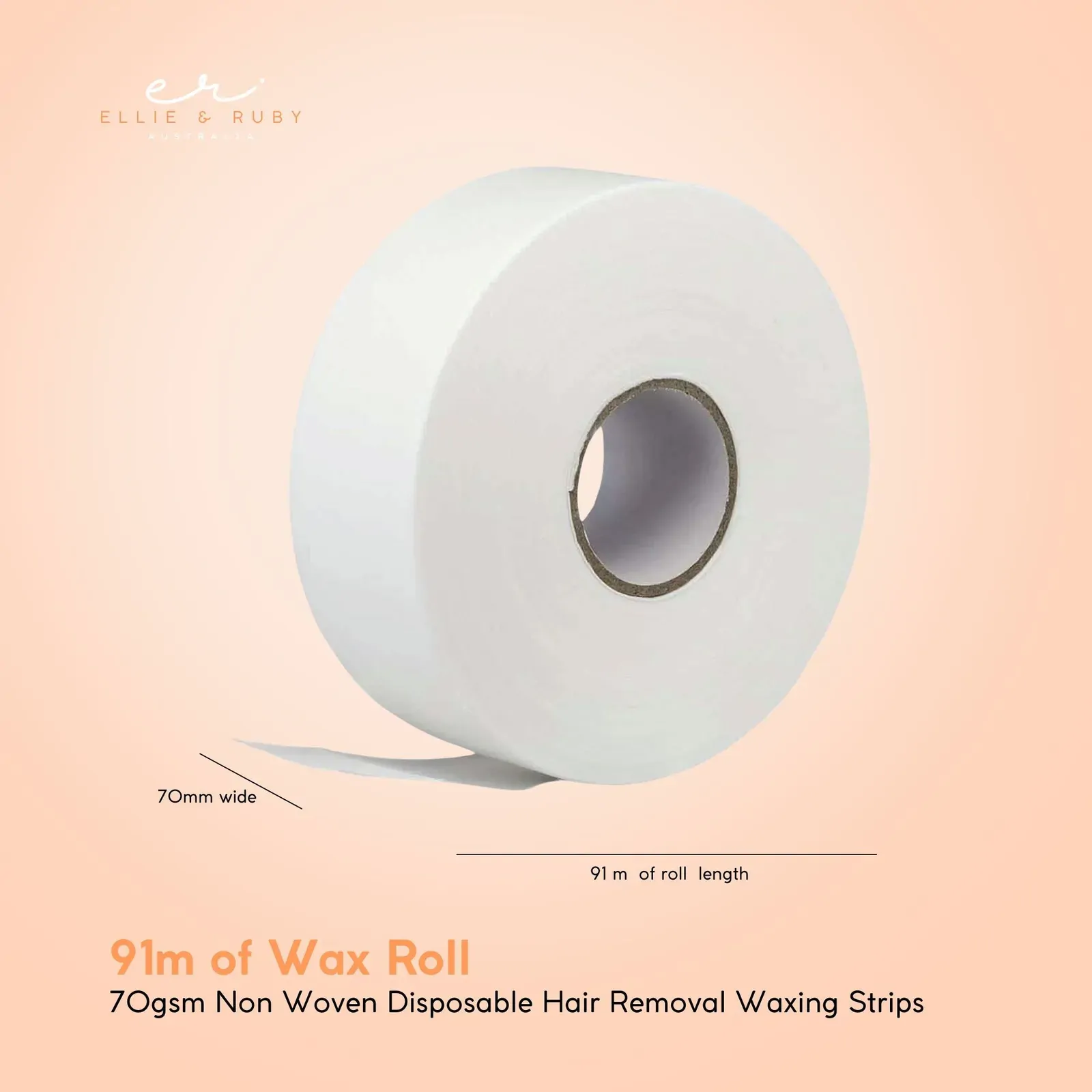 100 Yards 91m Wax Roll - 70gsm Non Woven Disposable Hair Removal Waxing Strips Price