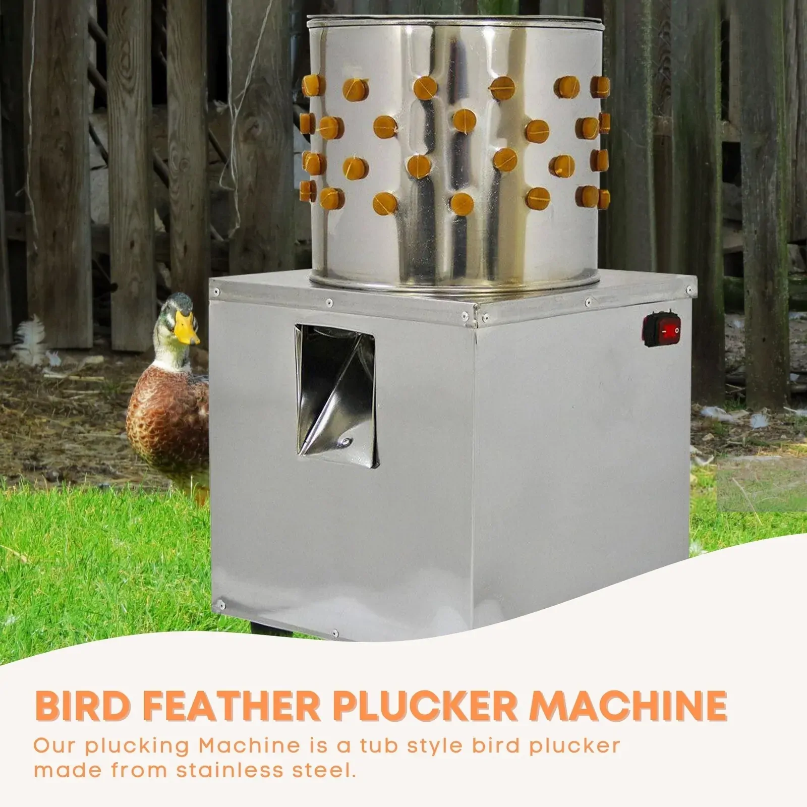 30cm Bird Feather Plucker Machine - Electric Automatic Quail Pigeon Defeathering Price