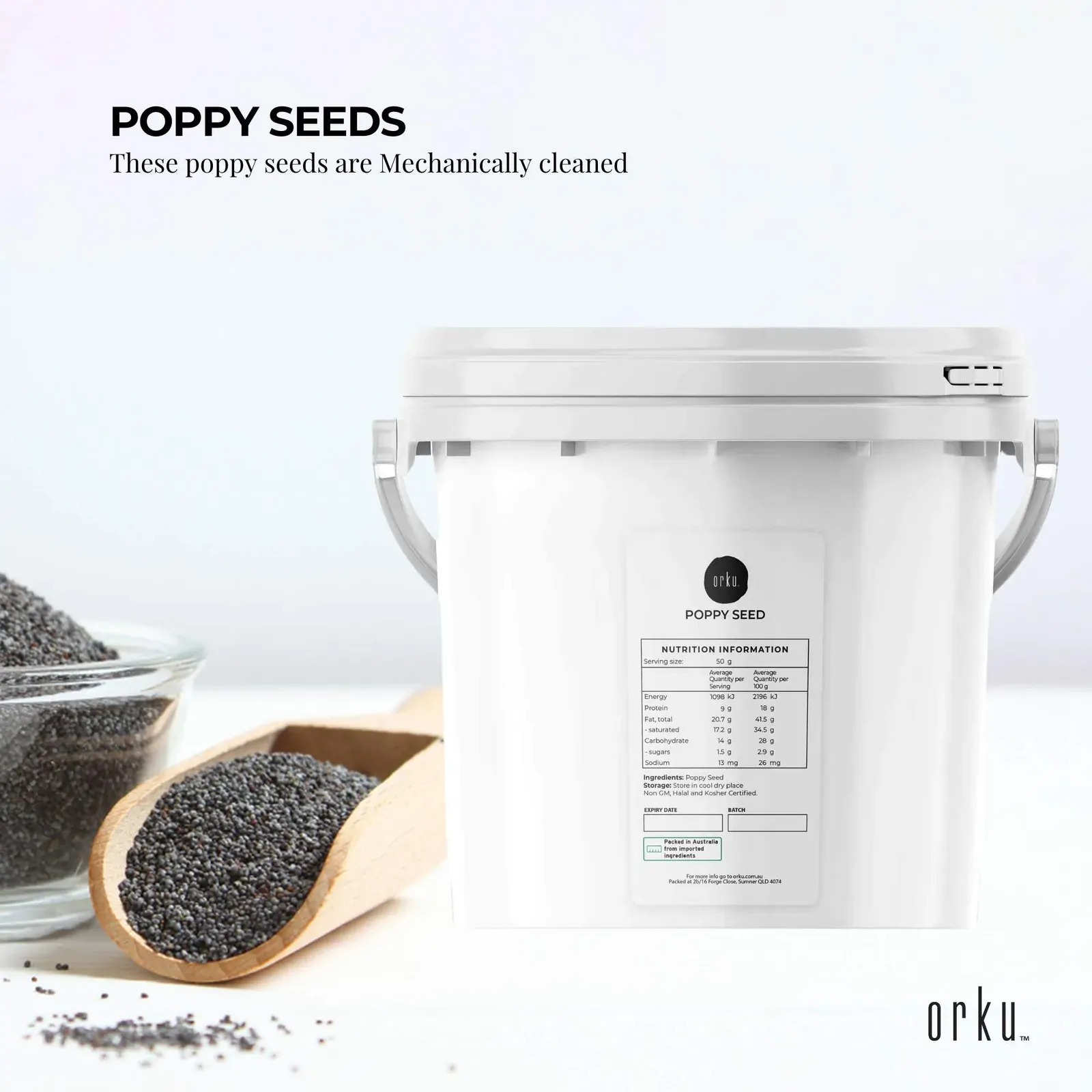3.5Kg Poppy Seeds Unwashed Bucket Papaver Somniferum For Baking and Decorating Price