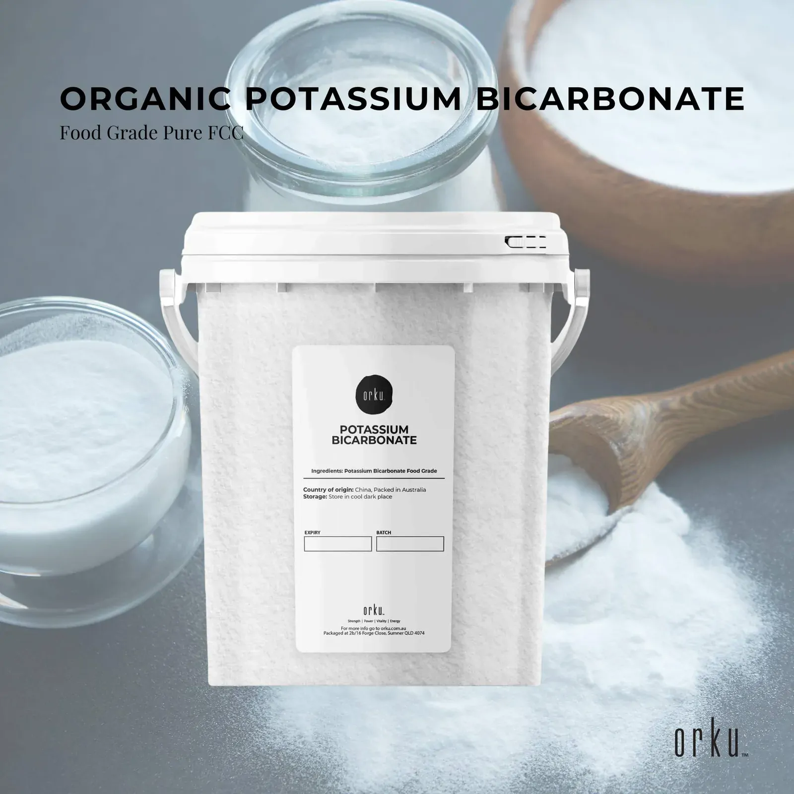 1.3Kg Organic Potassium Bicarbonate Powder Tub Food Grade FCC for Brewing Baking Price