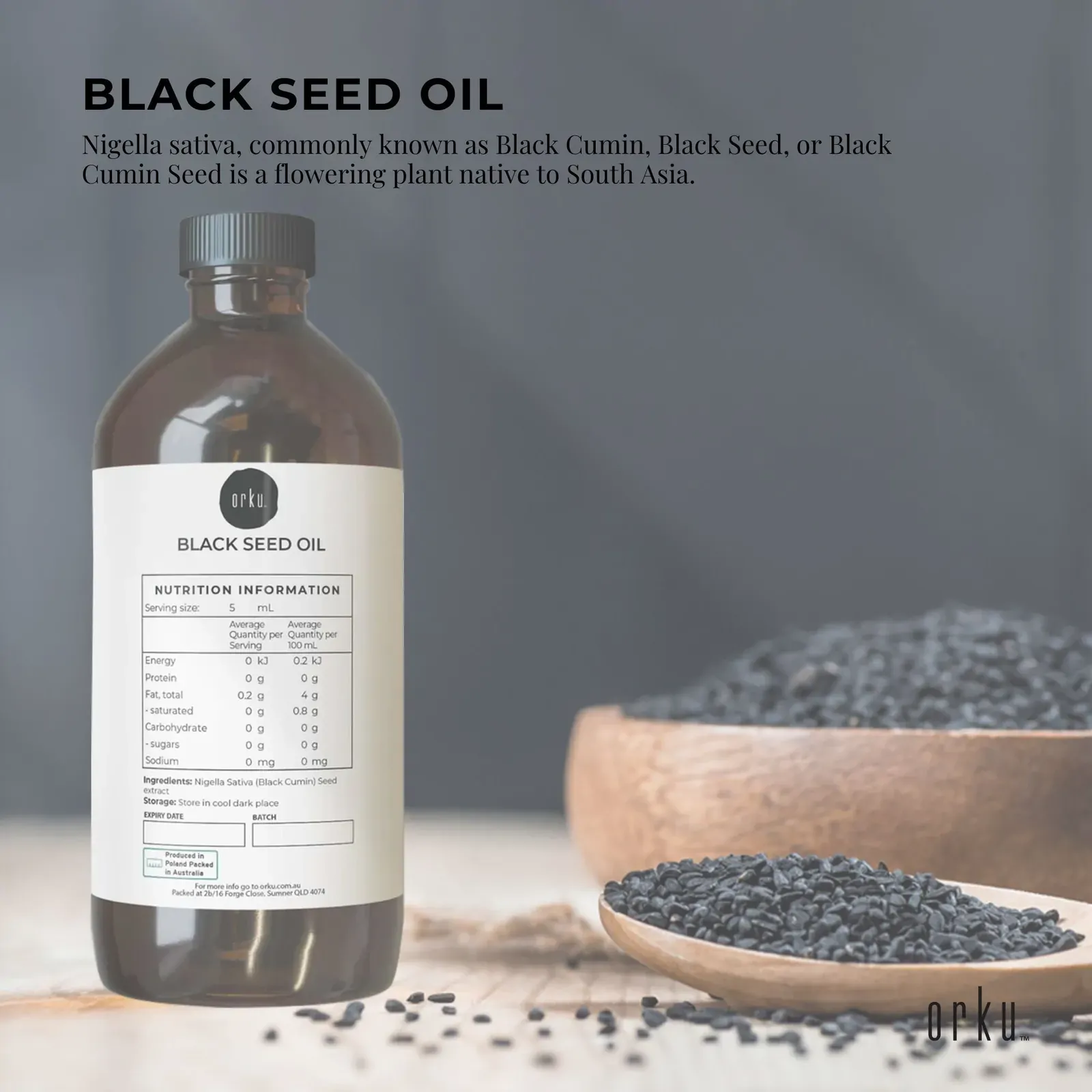 500ml Pure Black Seed Oil - 100% Ethiopian Nigella Sativa Cumin Cold Pressed Price