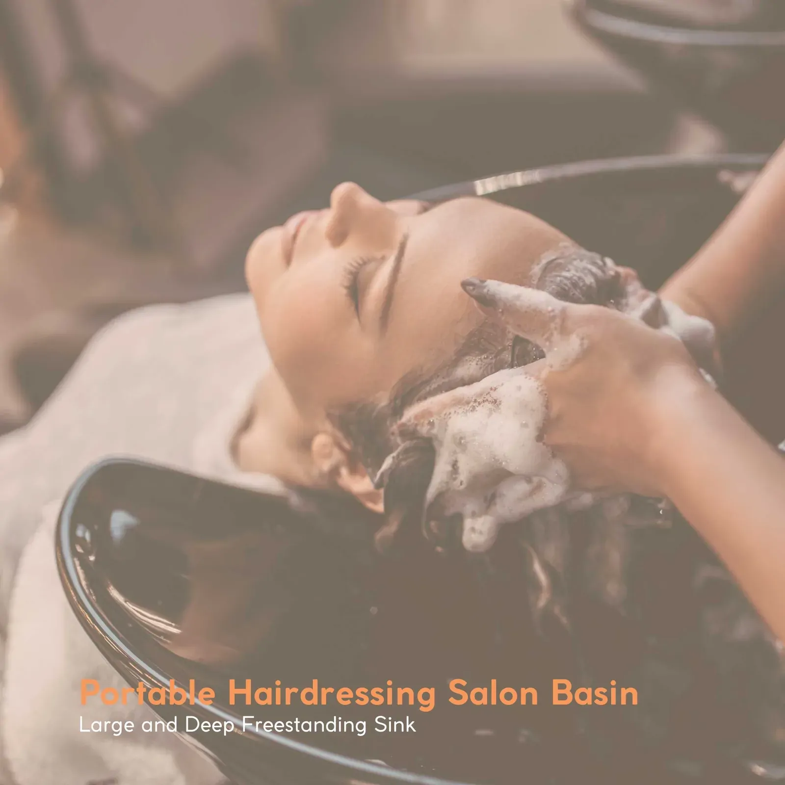 Large Portable Hairdressing Salon Basin Deep Hair Washing Sink Shampoo Wash Bowl Price