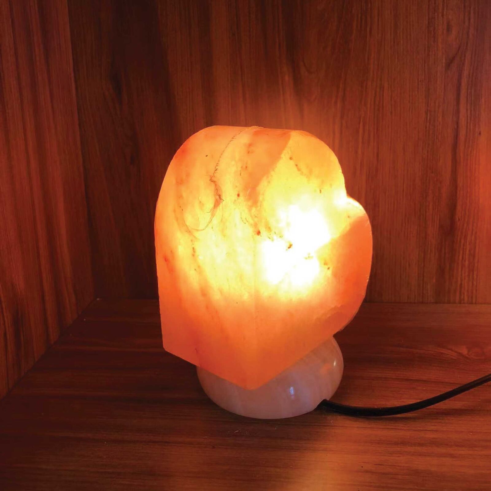 12V 12W Heart Himalayan Pink Salt Lamp Carved Rock Crystal Light Bulb On/Off Switch Price