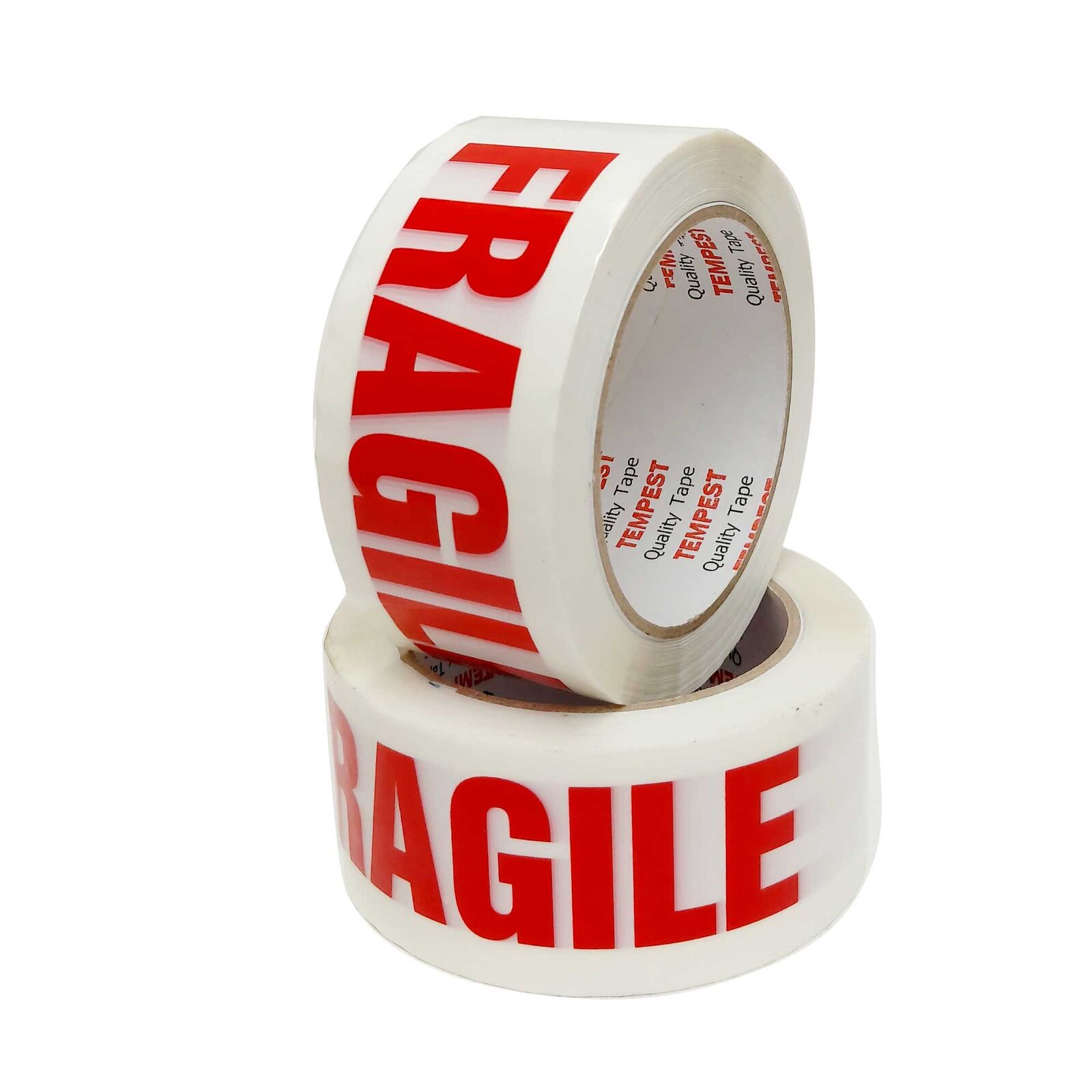 6x Fragile Packing Tape 48mmx75m Long Rolls Red White Packaging Adhesive Label Price