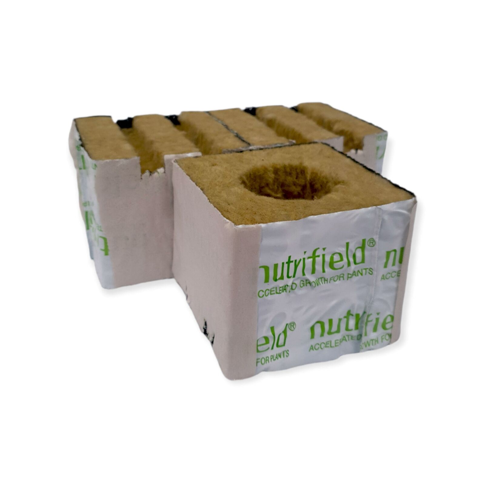 75x75x65mm Stonewool 8pk - Planting Propagation Growing Assist Block Nutrifield Price