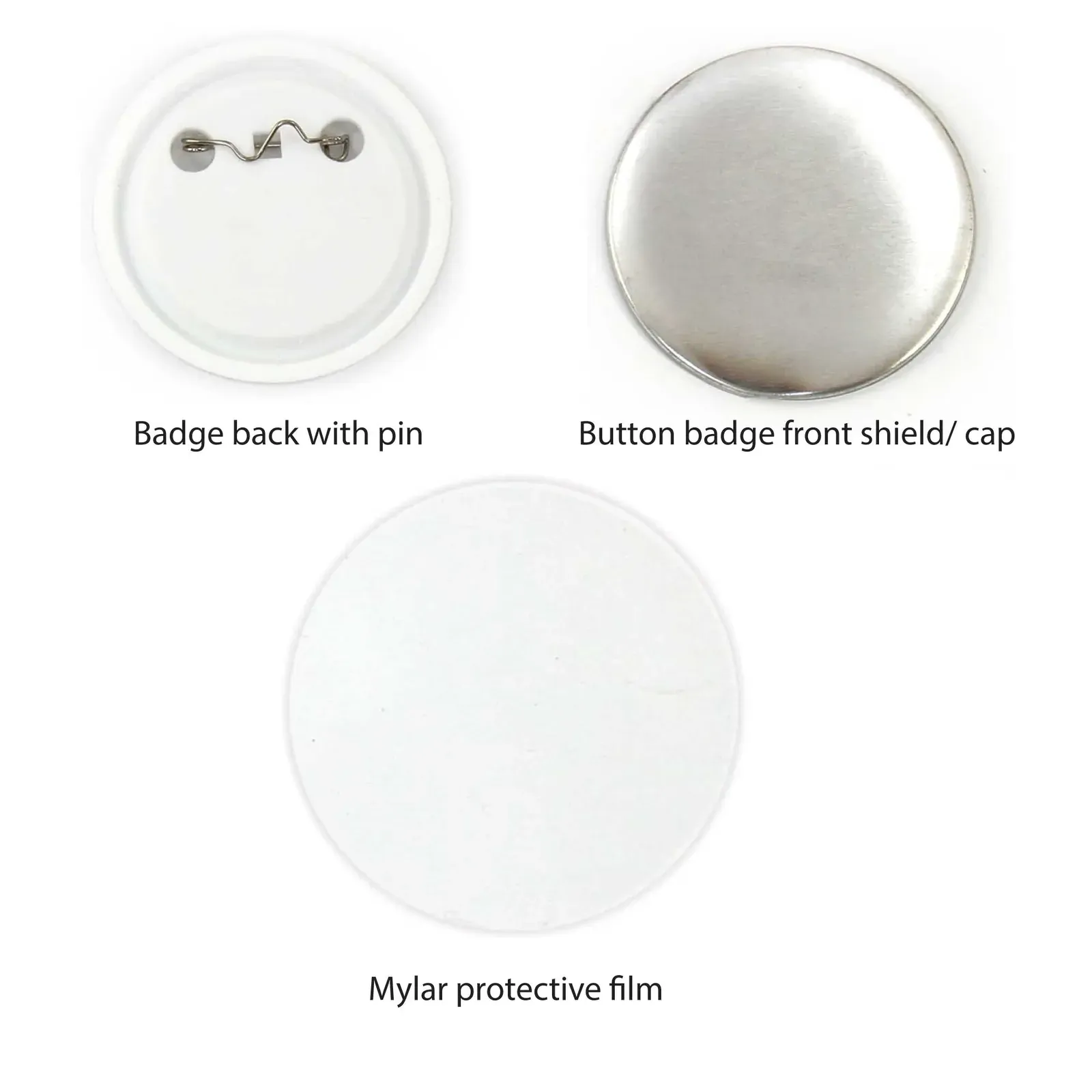 500x Button Badges 32mm - Craft DIY Hobby Accessory Making Price
