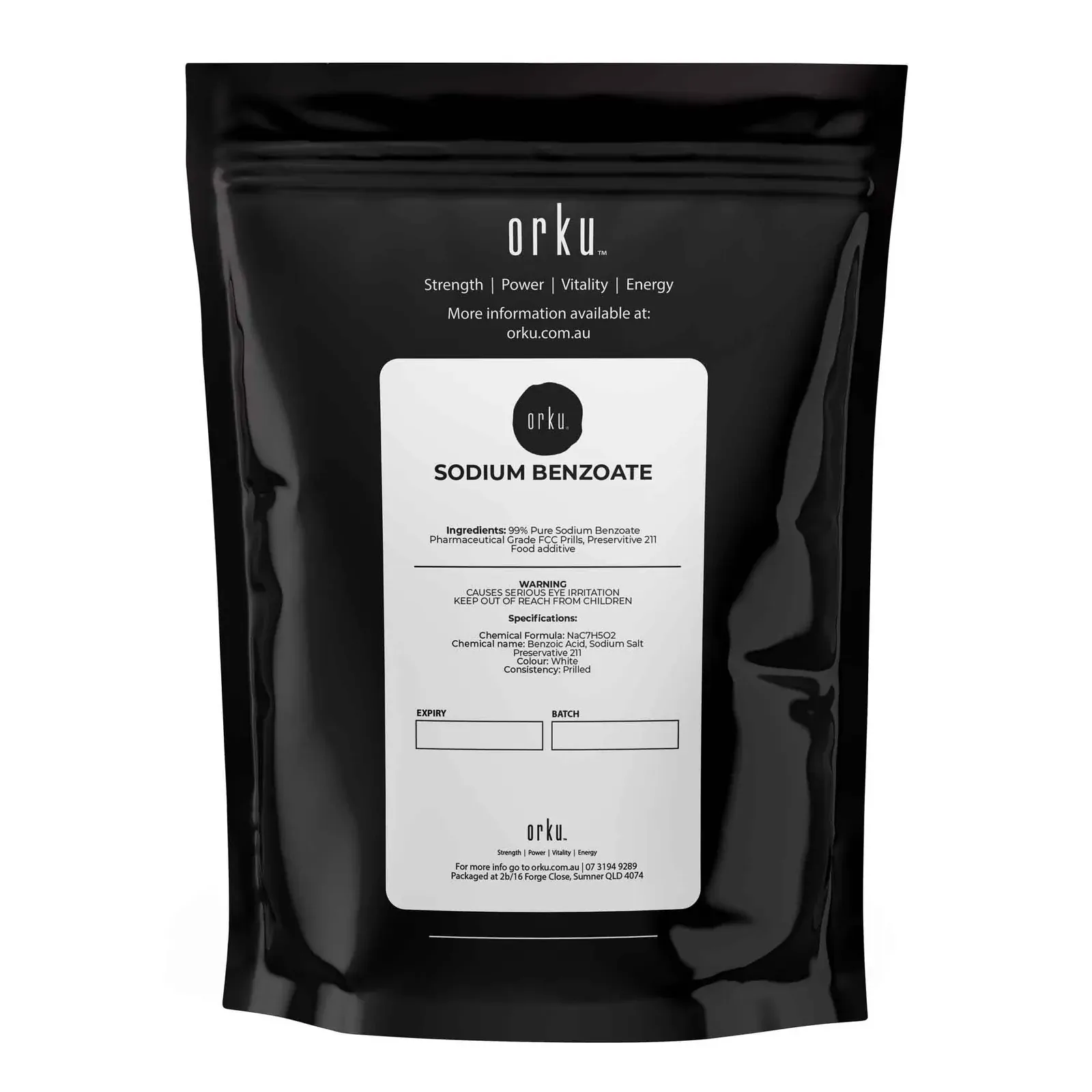100g Sodium Benzoate Powder - Preservative 211 Pharmaceutical Grade FCC Prills Price