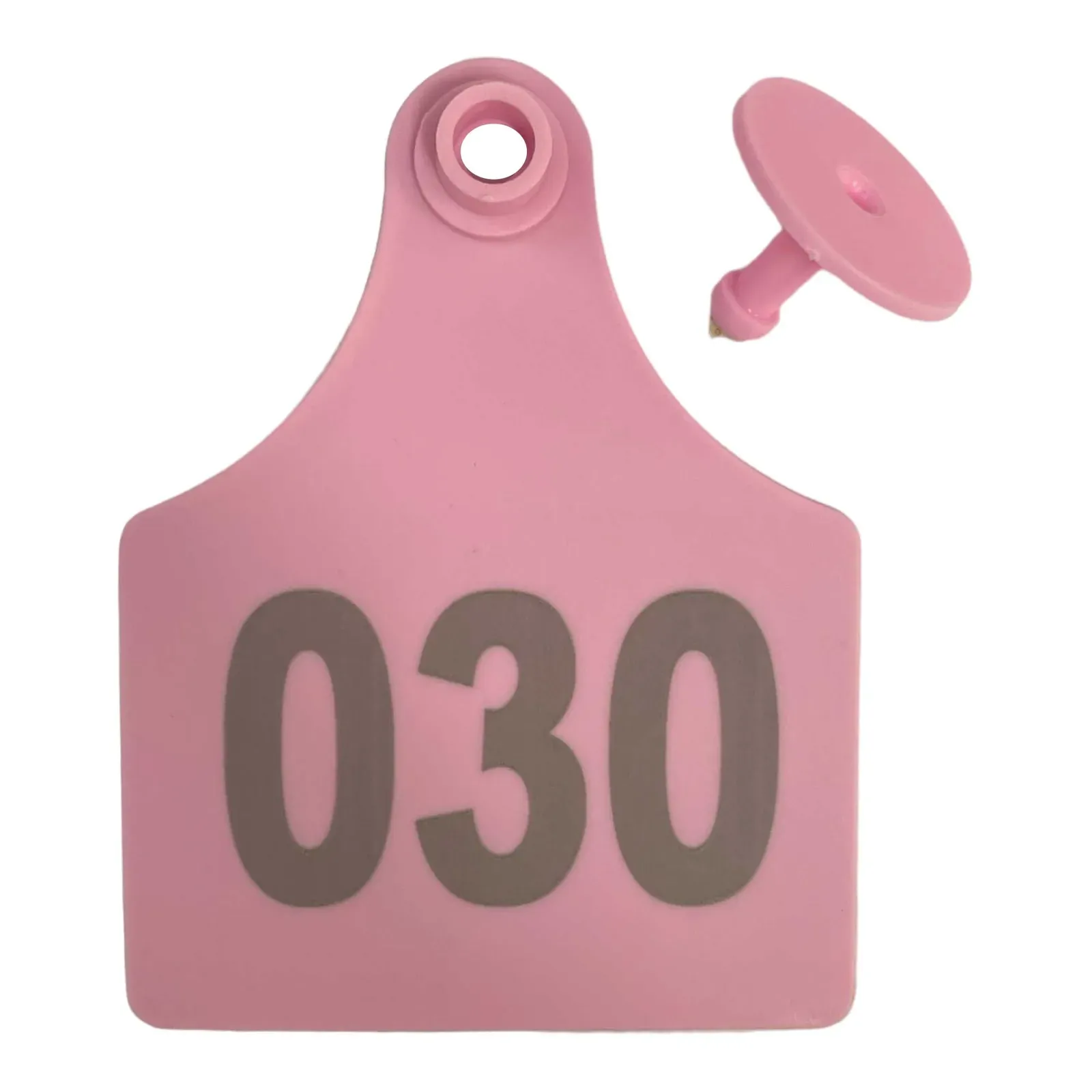 1-100 Cattle Number Ear Tags 7x10cm Set - XL Pink Cow Sheep Livestock Labels Price