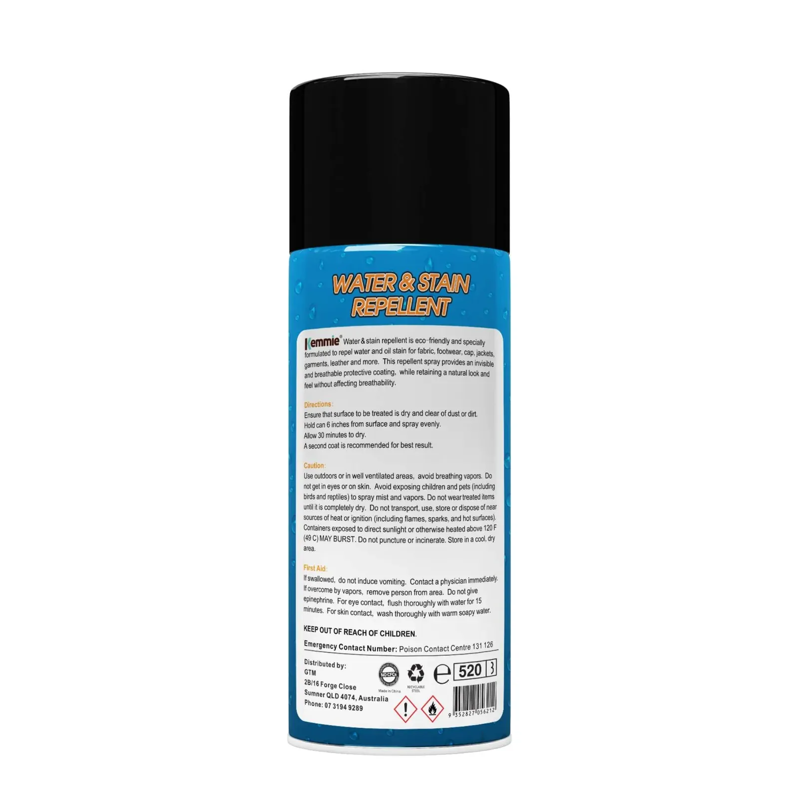 2x 212g Water Proof Stain Repellent - Hydrophobic Protective Spray - Fabrics Hats Price