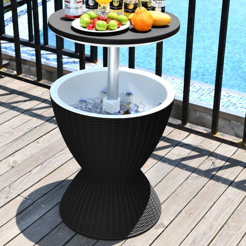 Garden Ice Cooler Table (Black) Price
