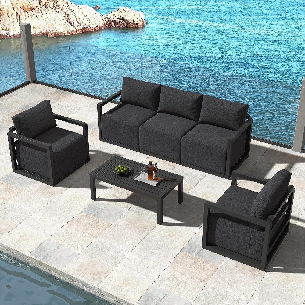 Alfresco 5-Seater Deep-Seated Patio Set Äì White Price