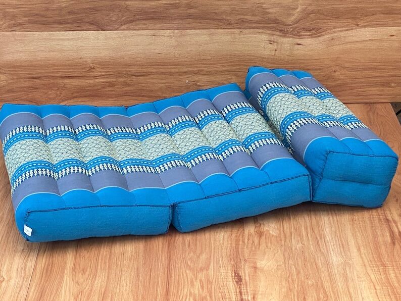 3-Fold Zafu Meditation Cushion Set Blue Medium Size Price