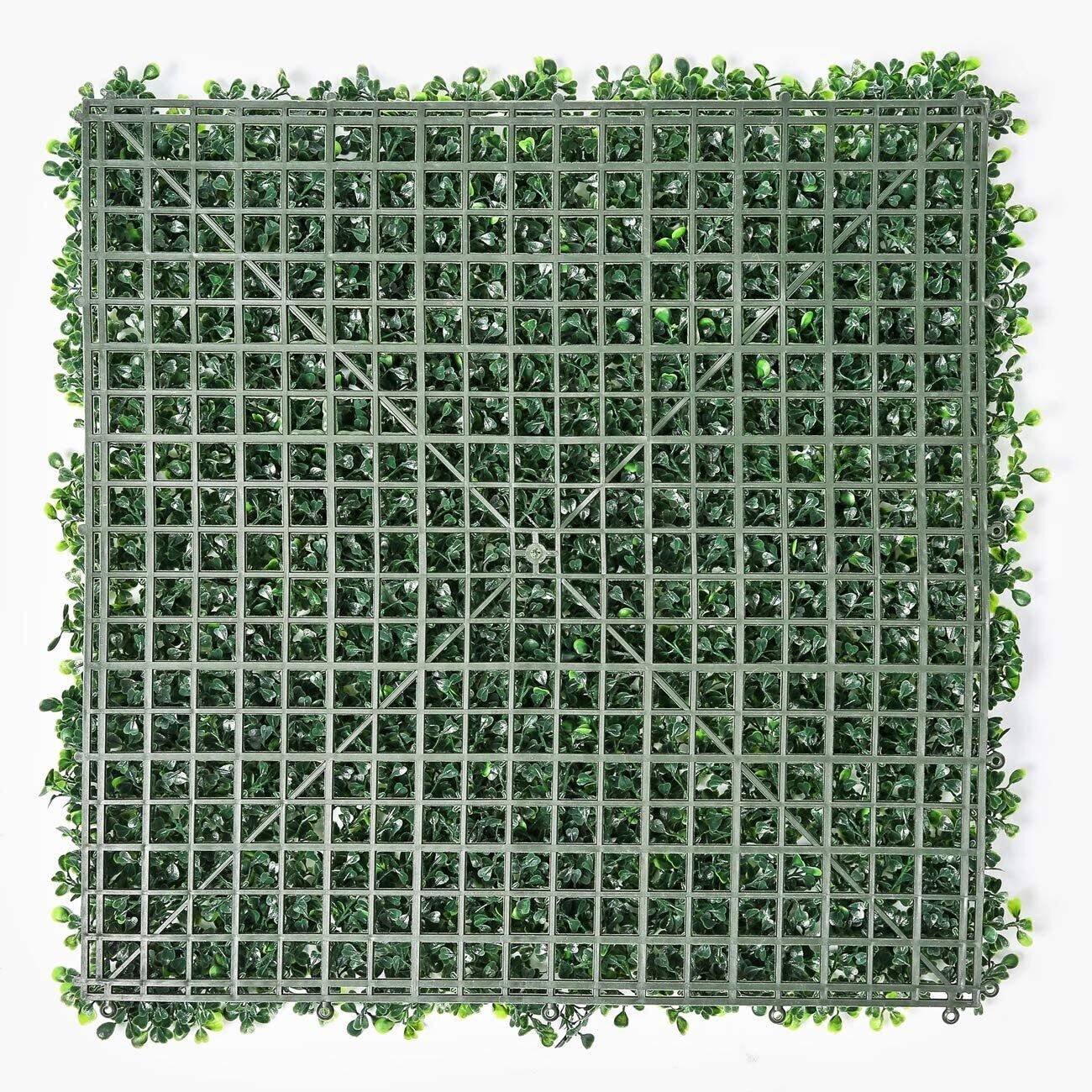 12 x Artificial Plant Wall Grass Panels Vertical Garden Tile Fence 50X50CM Green Price