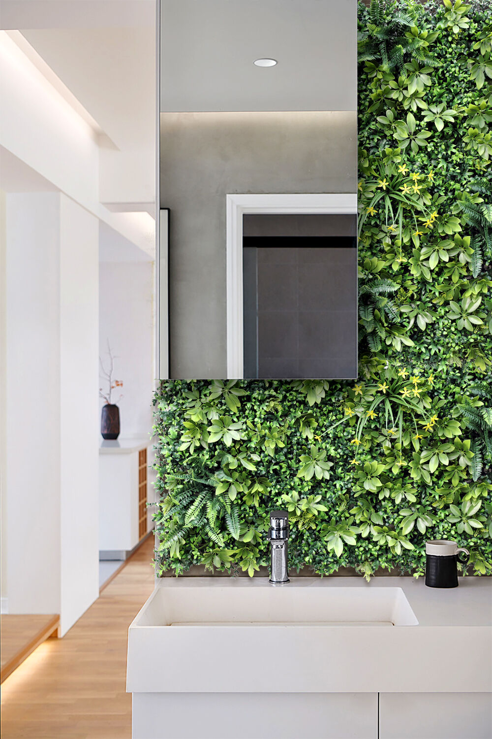 5 SQM Artificial Plant Wall Grass Panels Vertical Garden Foliage Tile Fence 1X1M Green Price