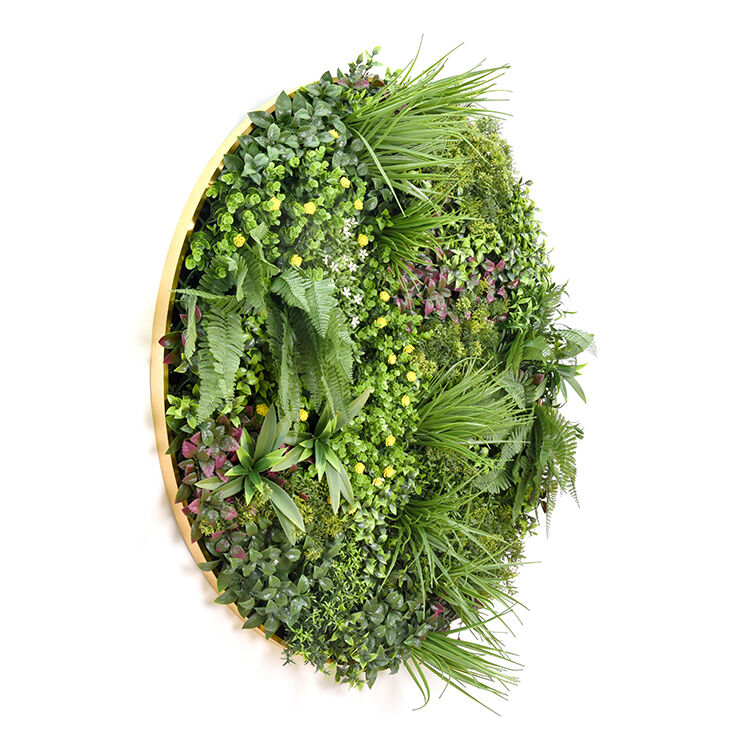 Artificial Green Wall Plant Garden Flower Panel Disc Art 100cm Grassy UV Resistant-Wonderland Price