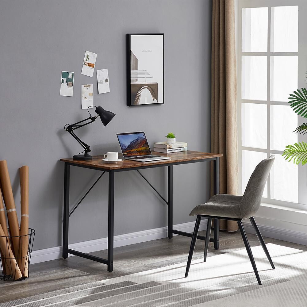 Computer Desk, Sturdy Home Office Desk for Laptop, Modern Simple Style Writing Table, Multipurpose Workstation Price