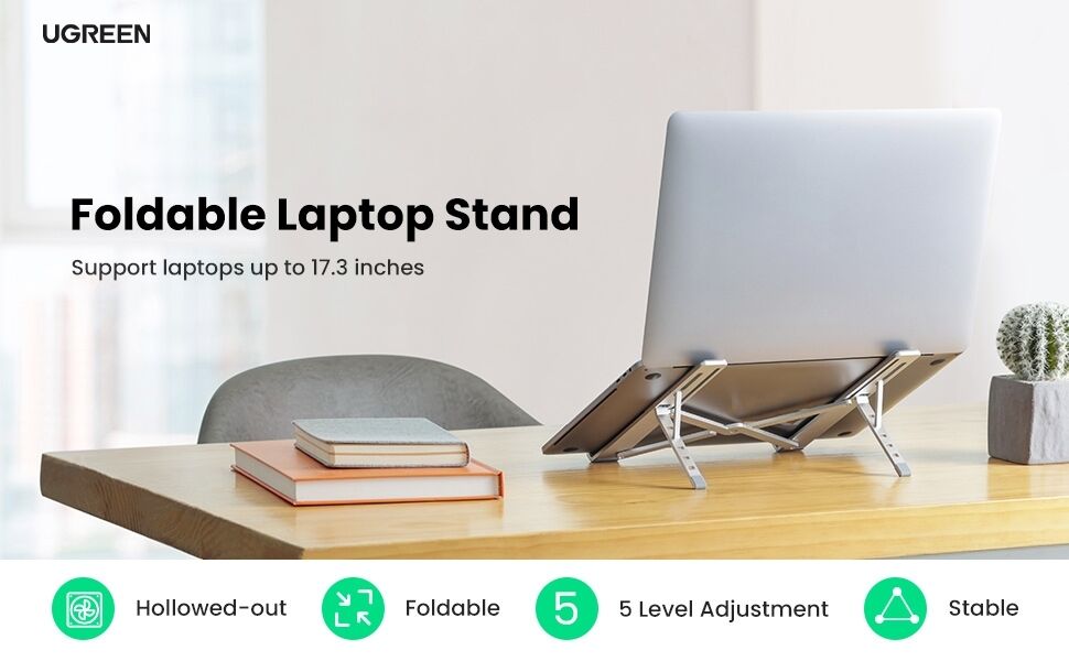 UGREEN 90312 Foldable Laptop Stand (Space Gray) Price