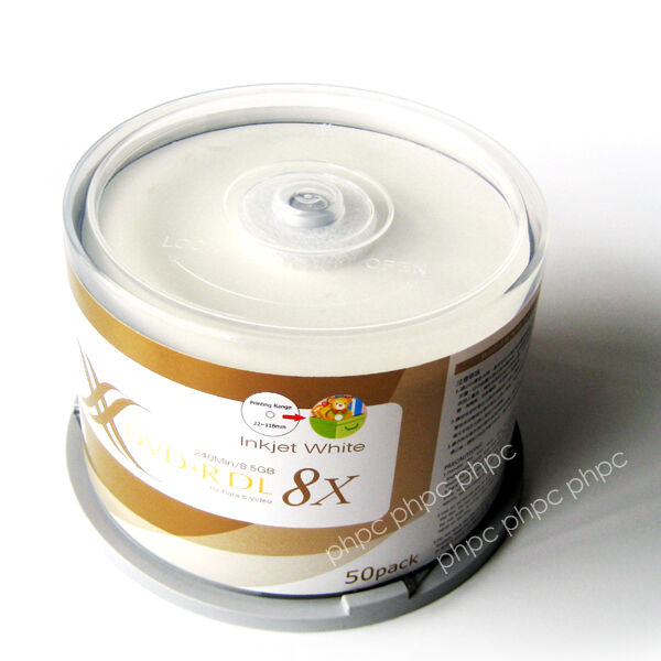 Ritek Ridata DVD+R Double Layer 8x Whitetop Printable 50pcs Price