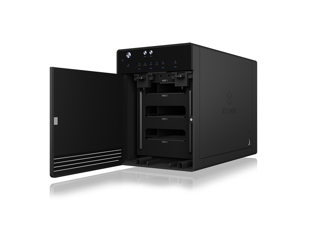ICY BOX SINGLE enclosure for 4x HDD/SSD with USB 3.1 (Gen 2) Type-C interface and fan Price