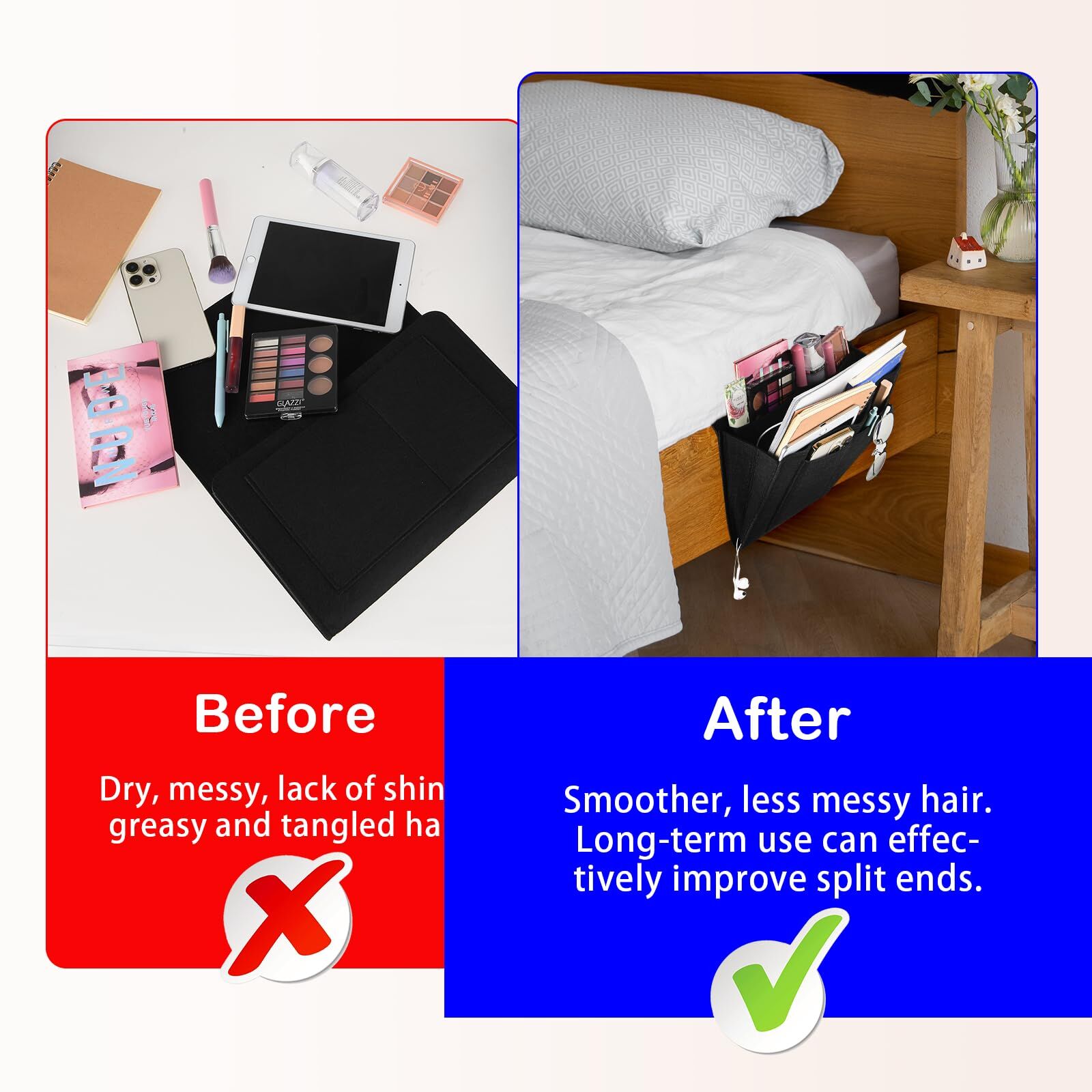 Bed Organiser Bedside Caddy Sofa Organiserd Book Magazines Organiser Black Price