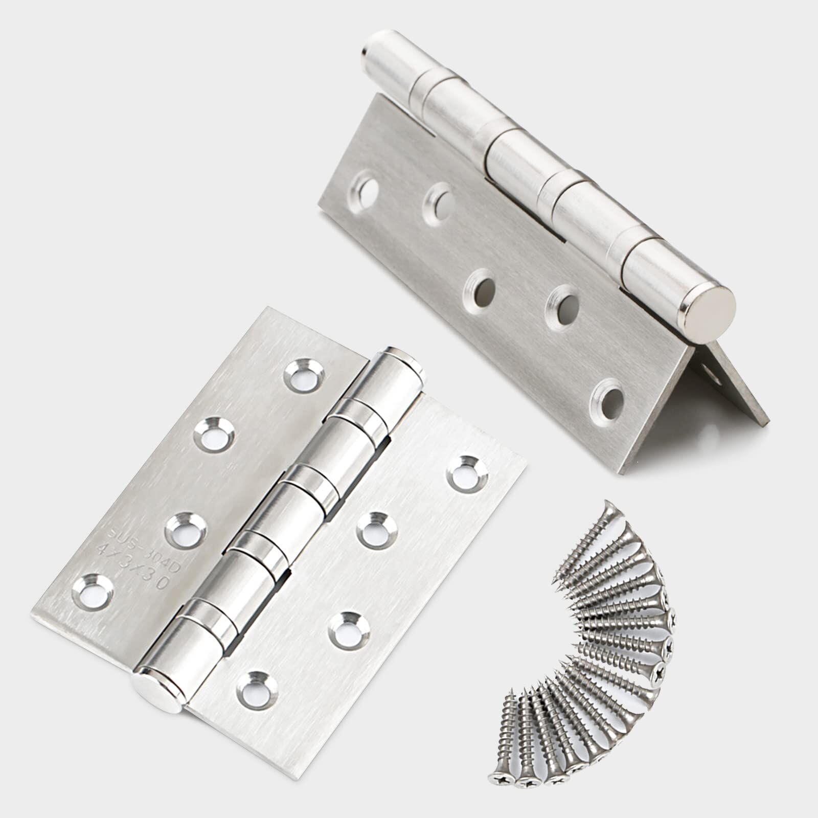 304 Flat Pin Hinge Spring 2Pack 100mm Folding Butt Door Cabinet Hinges Folding Furniture Hardware Price