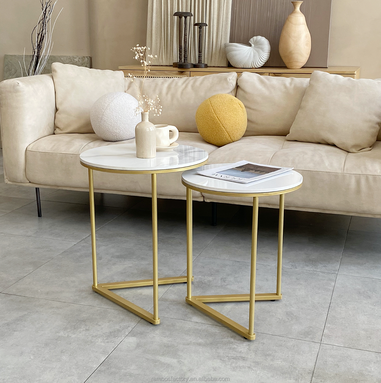 Nala Gold Nested Side Table Set Price