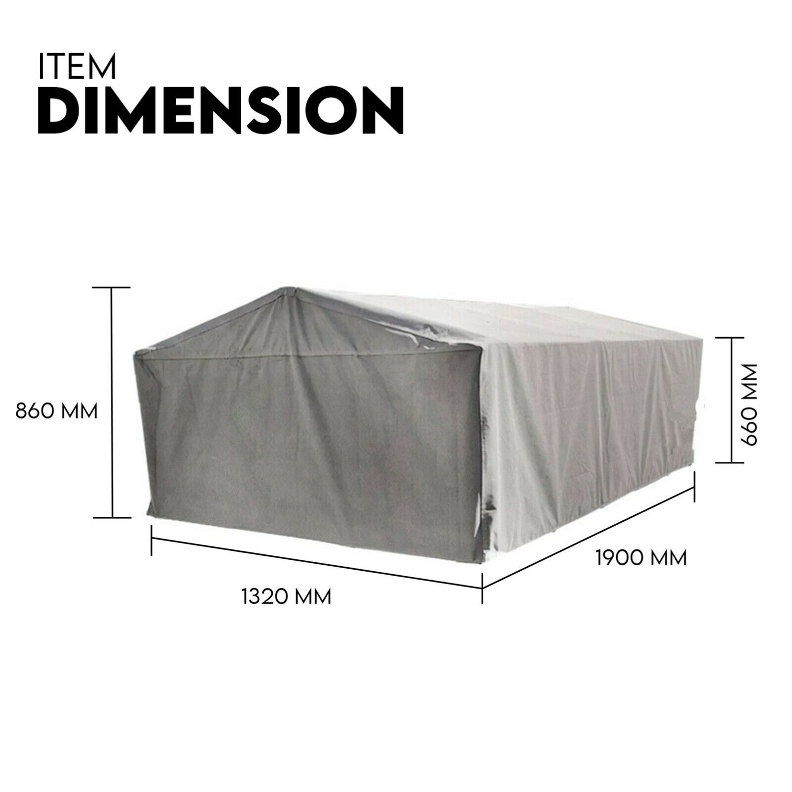 6X4 TRAILER CAGE CANVAS COVER (600mm) Heavy Duty Canvas Best Quality Waterproof Price