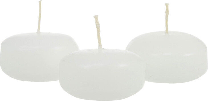 20 Pack of 8cm White Wax Floating Candles - wedding party home event decoration Price