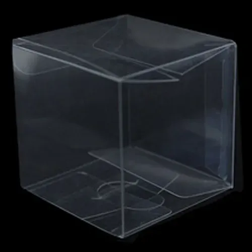 50 Pack of 8cm Square Cube - Product Showcase Clear Plastic Shop Display Storage Packaging Box Price