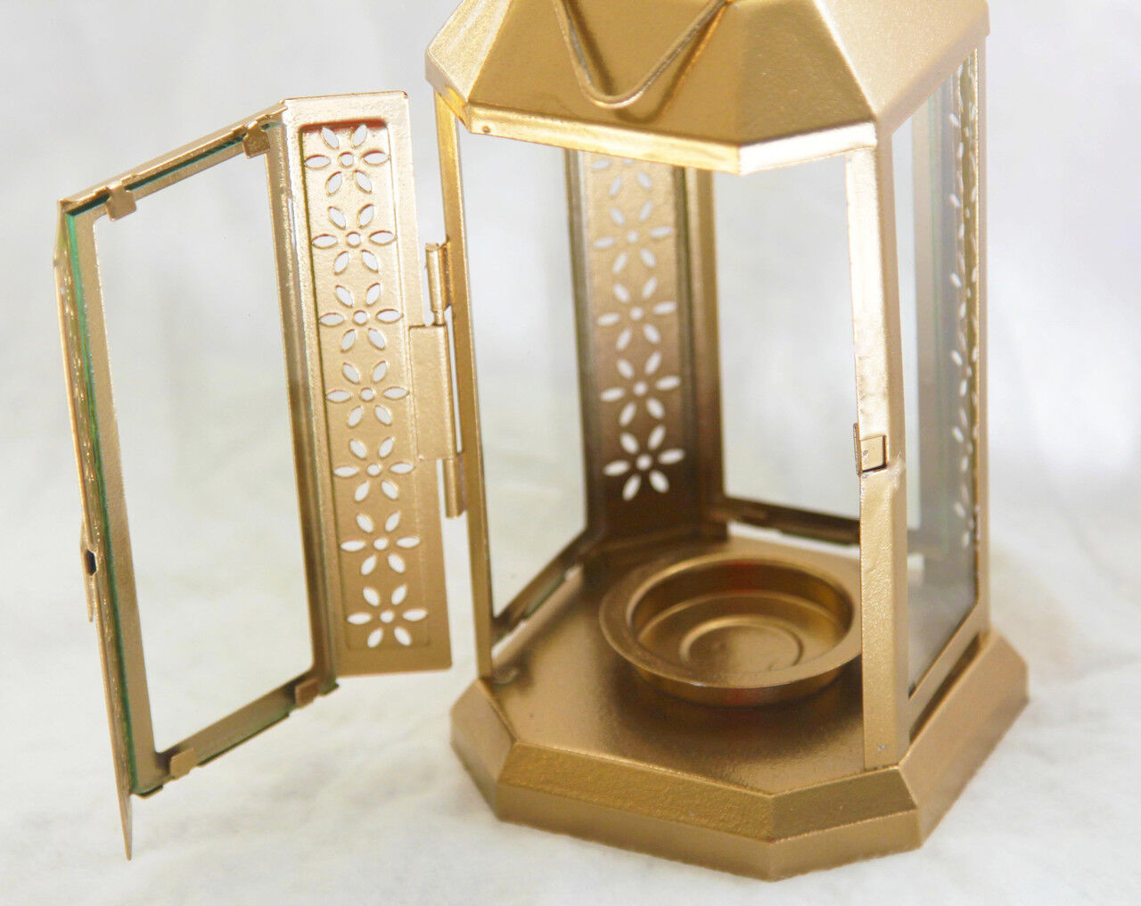 10 Pack of Gold Metal Miners Lantern Summer Xmas Wedding Home Party Room Balconey Deck Decoration 21cm Tealight Candle Price