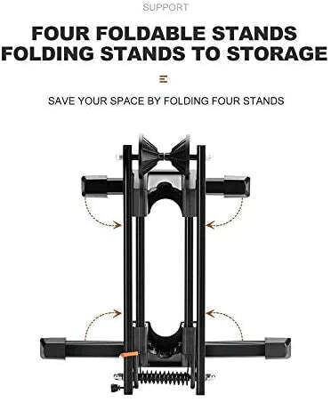 Bike Stand Foldable Portable- Rockbros Aluminum Alloy Light Weight 1.6gk Garage House Shed Bike Wheel Holder Portable Price