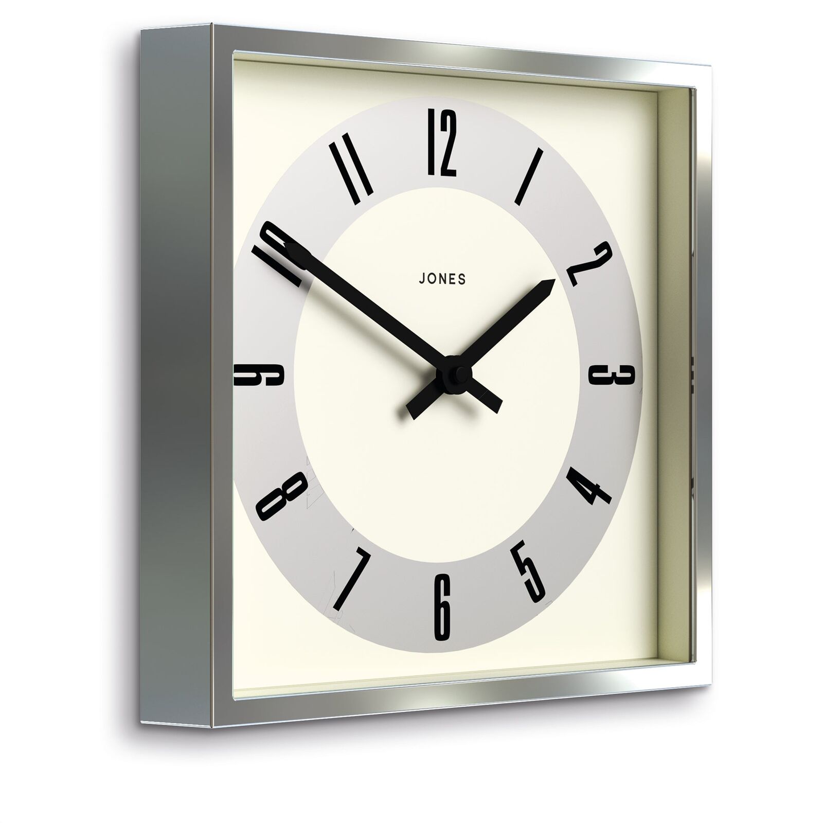 Newgate Jones Box Wall Clock Silver Price