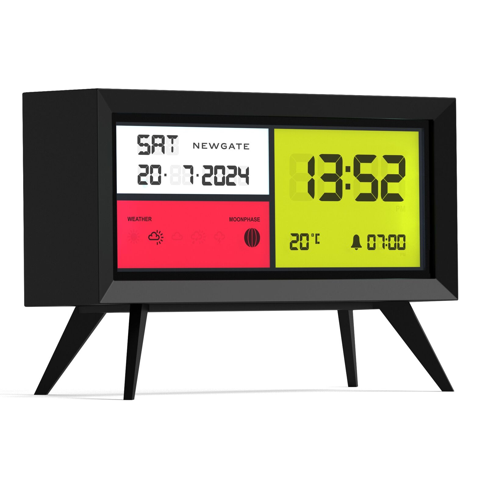 Newgate Spectronoma Lcd Alarm Clock Matte Black Price