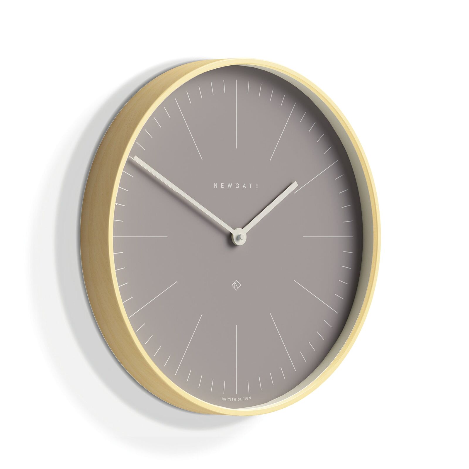 Newgate Mr Clarke Clock Pale Wood Clay Grey Dial Price