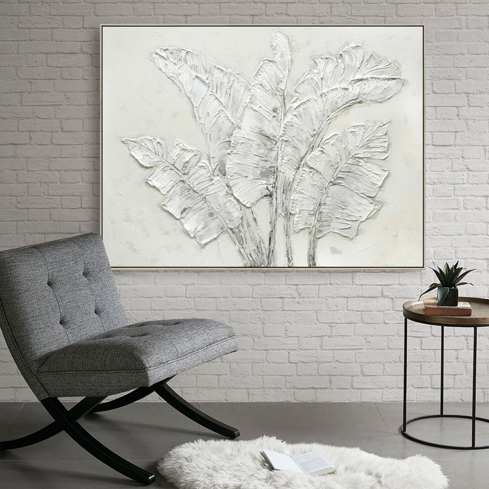 90X120cm Ethereal Paradise Light Wood Framed Hand Painted Canvas Wall Art Price