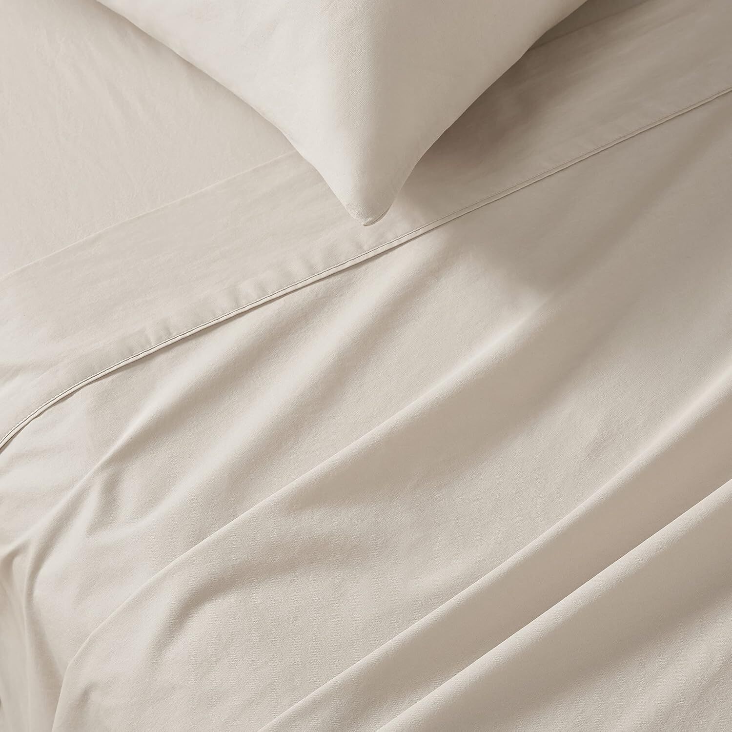 Gioia Casa Vintage Washed 100% Cotton Sheet Set with 2 Pillowcases - Natural - King Size Price